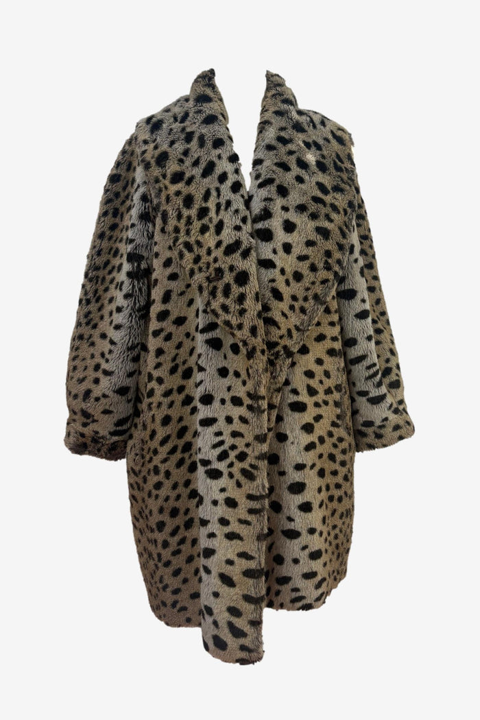 1.2.3. Faux Fur Lepard Print Coat
