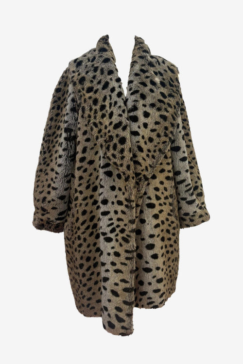 1.2.3. Faux Fur Lepard Print Coat