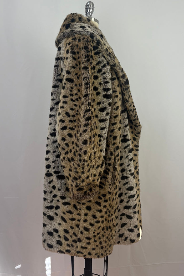 1.2.3. Faux Fur Lepard Print Coat