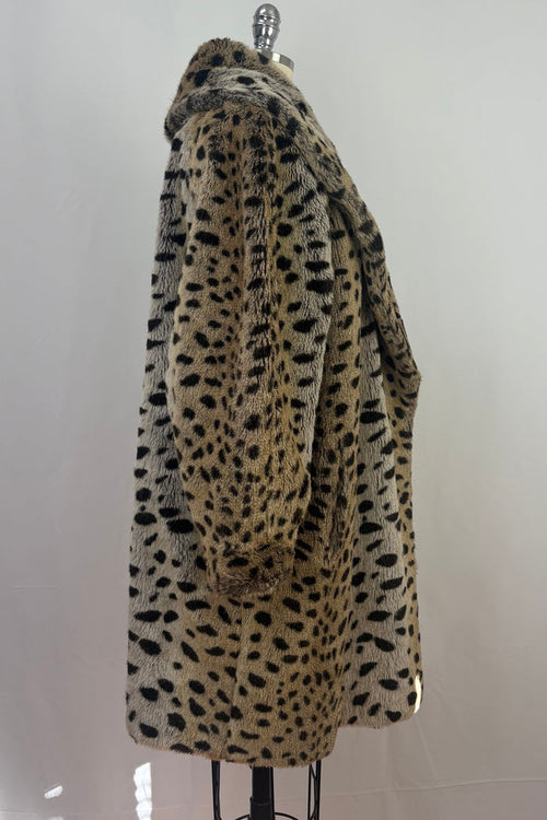 1.2.3. Faux Fur Lepard Print Coat