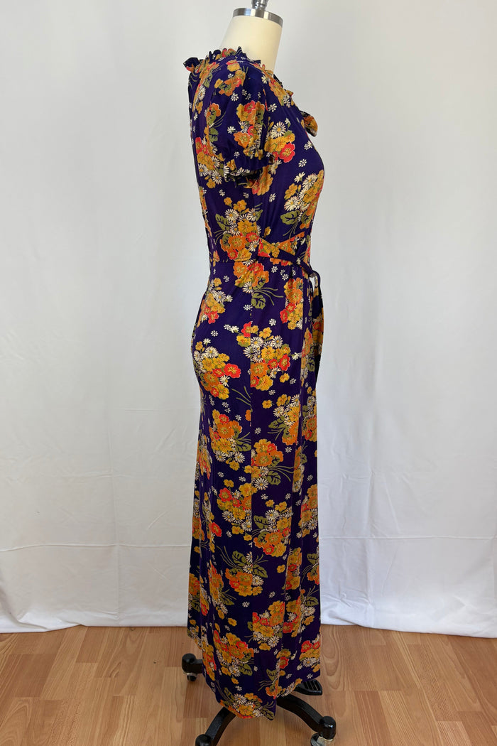 1970 Praire Tea Dress with Japanese Inspired print