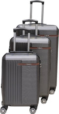 Liman Home Decor - Liman Online 3-delig Kofferset -  Zwart Handbagage - Verrijdbaar op 4 Wielen - Stevig ABS - TSA Slot -Lichtgewicht, Trolley - KOFFER