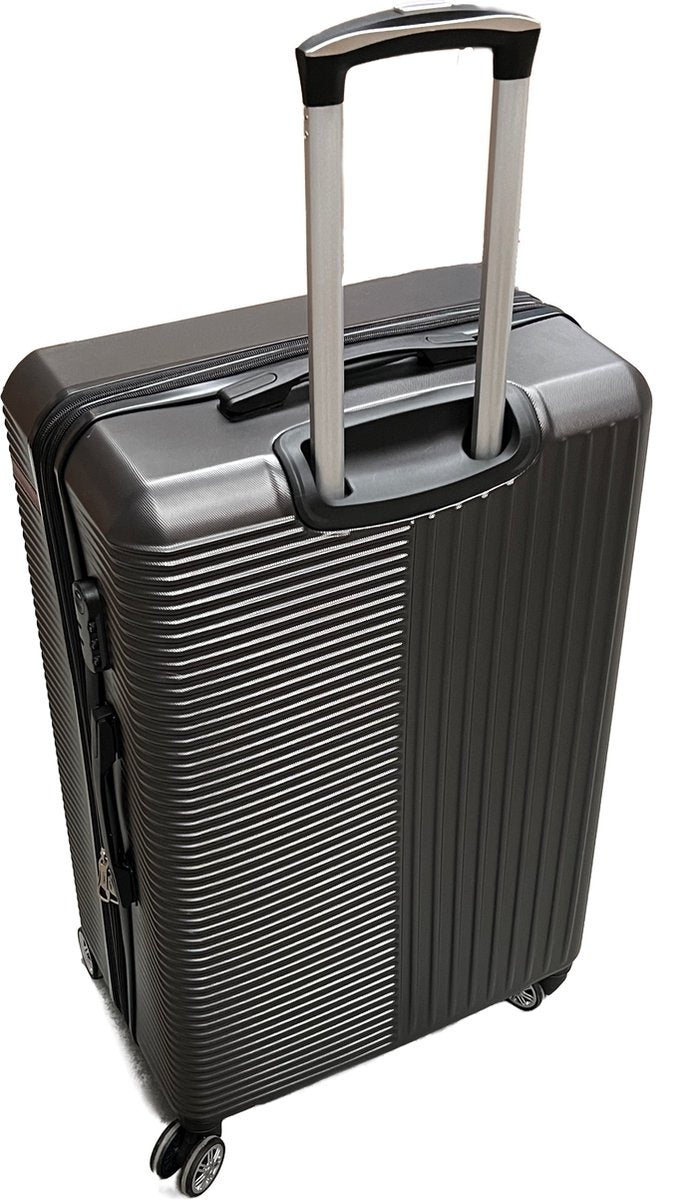 Liman Home Decor - Liman Online 3-delig Kofferset -  Zwart Handbagage - Verrijdbaar op 4 Wielen - Stevig ABS - TSA Slot -Lichtgewicht, Trolley - KOFFER