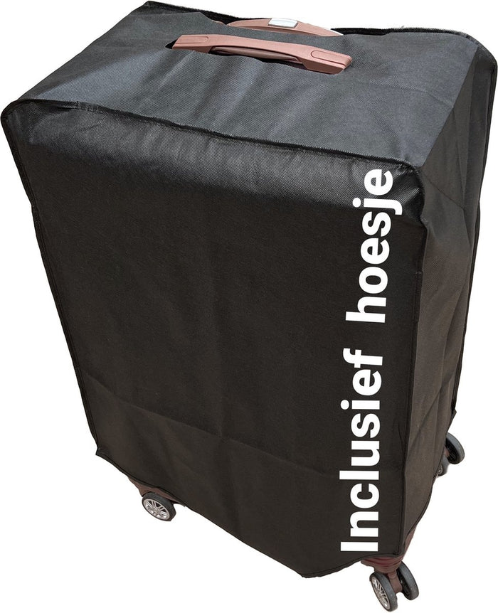 Liman Home Decor - Liman Online 3-delig Kofferset -  Zwart Handbagage - Verrijdbaar op 4 Wielen - Stevig ABS - TSA Slot -Lichtgewicht, Trolley - KOFFER