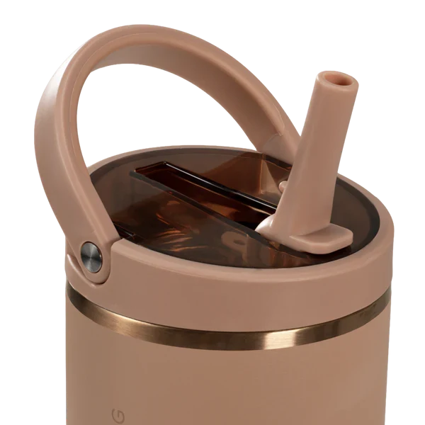 40oz Caramel Hydrojug sport lid view