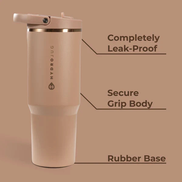 40oz Caramel Hydrojug sport features