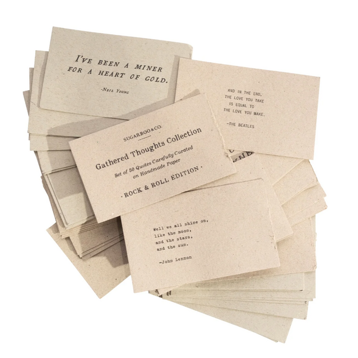 50 Gathered Thoughts of Rock & Roll - Adored A Lovely Boutique