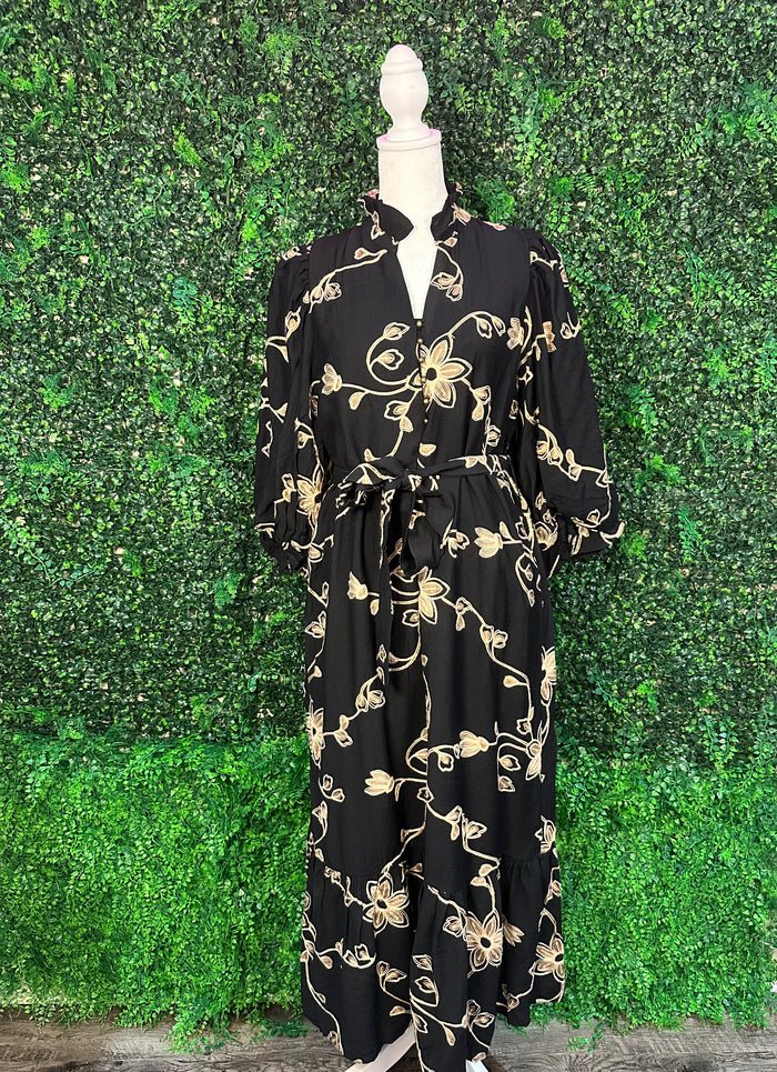 ENTRO Dress In Black