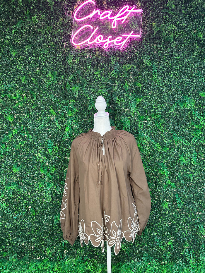 ENTRO Top In Brown