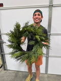 24" Dia Western Cedar Wreath