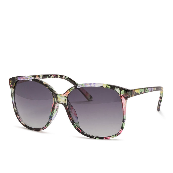 116497-98-MOTIFFLORALVERT-01-Abbie Floral Green-Women's Sunglasses | Accessories-Chelsee Girl-Yellow Shoes