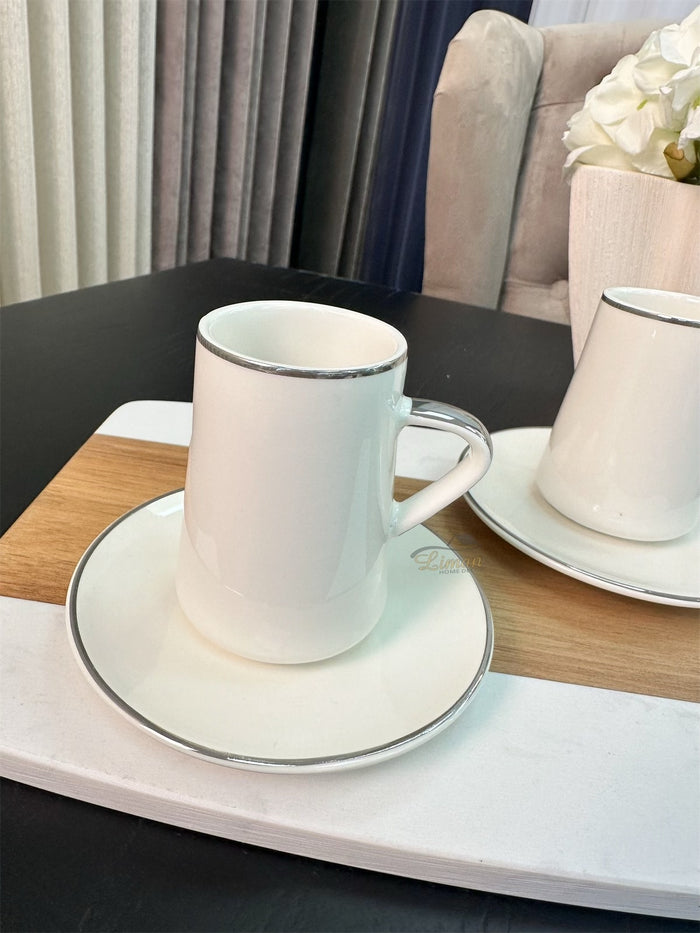ACR ACR Aria Espressoset 4 Delig | 2 Persoons Zilver