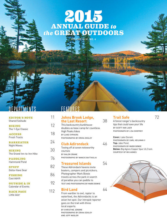 Adirondack Life Back Issue - Annual Guide 2015