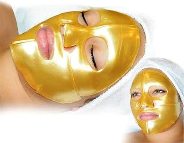 AICHUN BEAUTY 5PCS 24K Gold Gel Collagen Crystal Facial Masks 5 PACKS