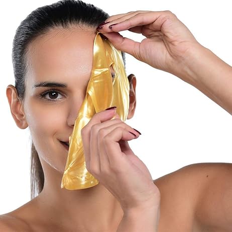 AICHUN BEAUTY 5PCS 24K Gold Gel Collagen Crystal Facial Masks 5 PACKS