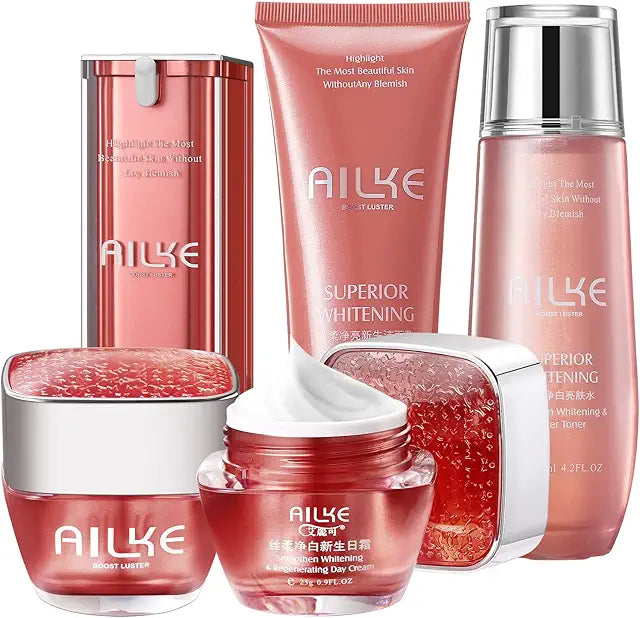 AILKE Vitamin C Skin Care Set – Hydrating & Radiance Support Kit for Women & Men