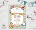 Alice In Wonderland Birthday Party Invitation
