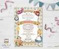 Alice In Wonderland Birthday Party Invitation
