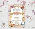 Alice In Wonderland Birthday Party Invitation