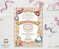 Alice In Wonderland Birthday Party Invitation