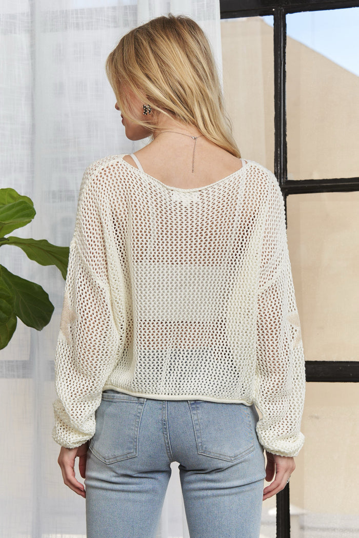 Ivory Star Sweater