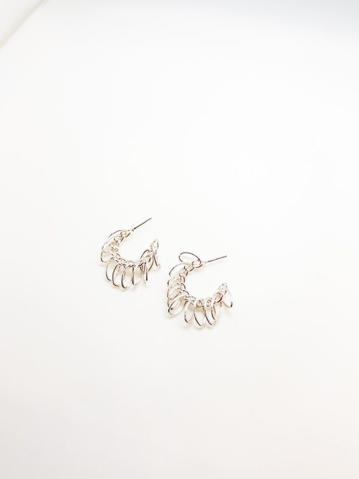 Amy Nickel Free Earrings in Silver