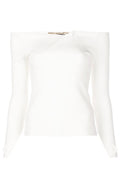 Roland Mouret Angeles Off - the - shoulder Ponte Top - Runway Catalog