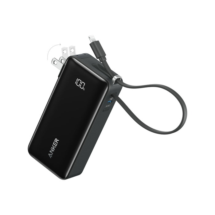 Anker Power Bank (10K, Fusion, Built-In Cable)