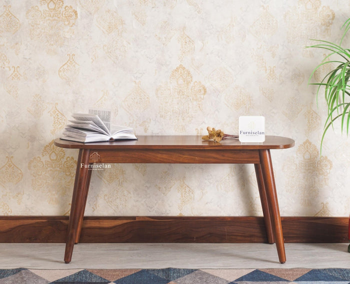 Antilia Solid Wood Two Seater Bench - Dining Set - Furniselan - Teak-Finish