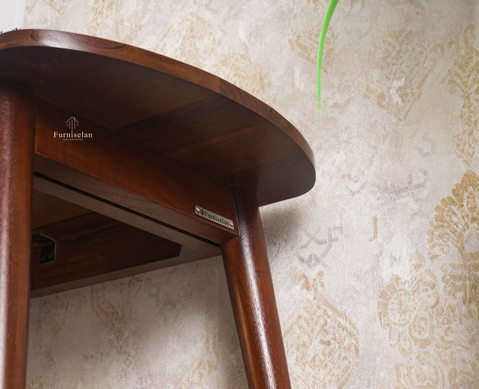 Antilia Solid Wood Two Seater Bench - Dining Set - Furniselan - Teak-Finish