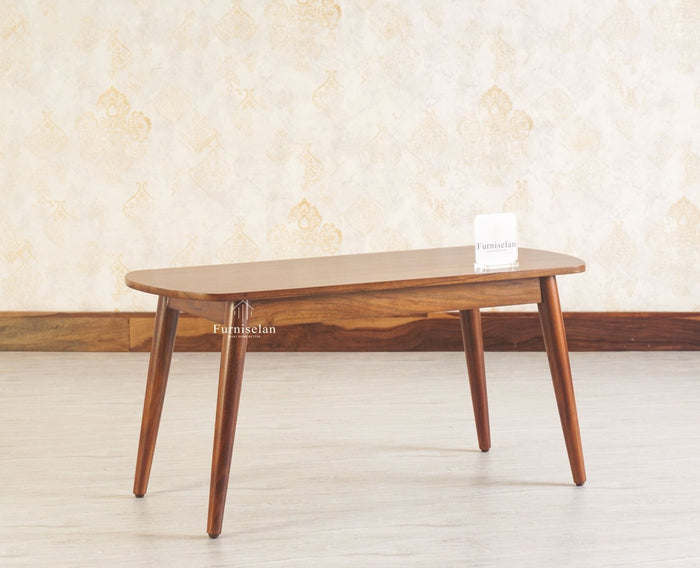 Antilia Solid Wood Two Seater Bench - Dining Set - Furniselan - Teak-Finish