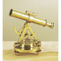 Antique Reproduction Nautical Desktop Tabletop Brass Telescope & Compass