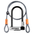 Antivol en U Kryptonite Keeper Standard avec câble Flex 4’