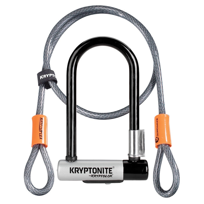 Antivol en U Kryptonite Keeper Standard avec câble Flex 4’