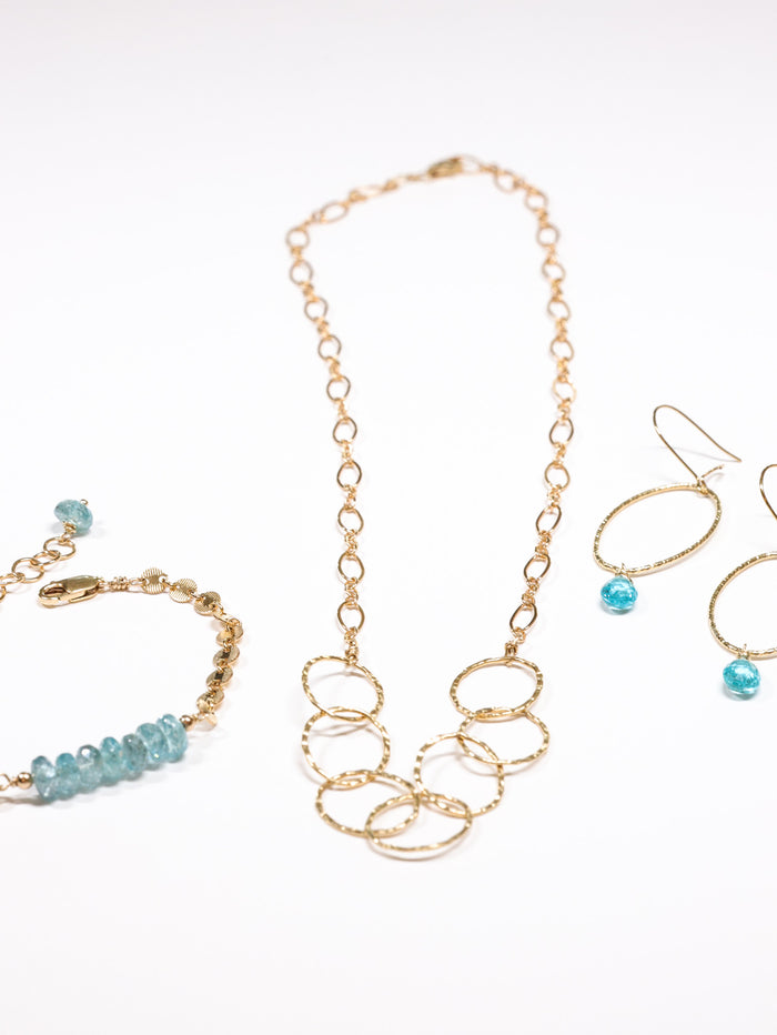 Apatite gold filled nh earrings