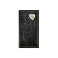 Ariat Floral Embossed Black Rodeo Wallet