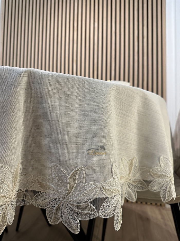 Liman Home Decor - Liman Online Artemis Tafelkleed Cream 1 Delig