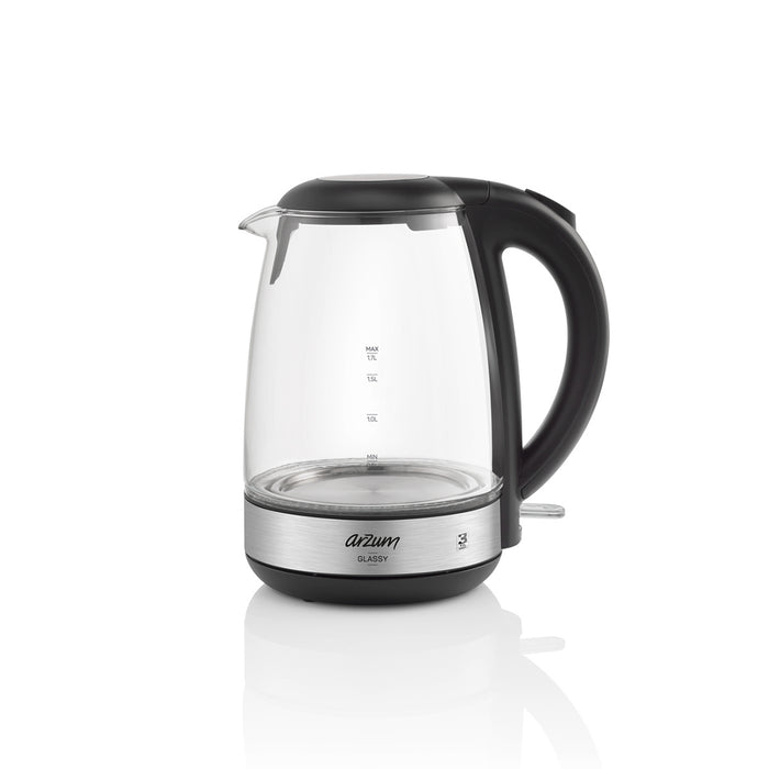 ARZUM Arzum Led Light glas Waterkoker Inox 1,7 lt