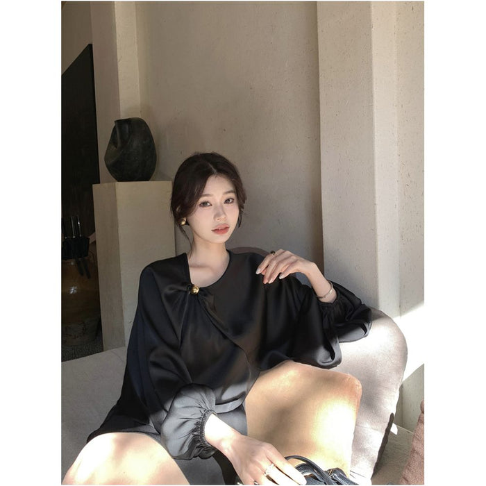 ASAYA5158 – Versailles Silk Blouse 💜👑
