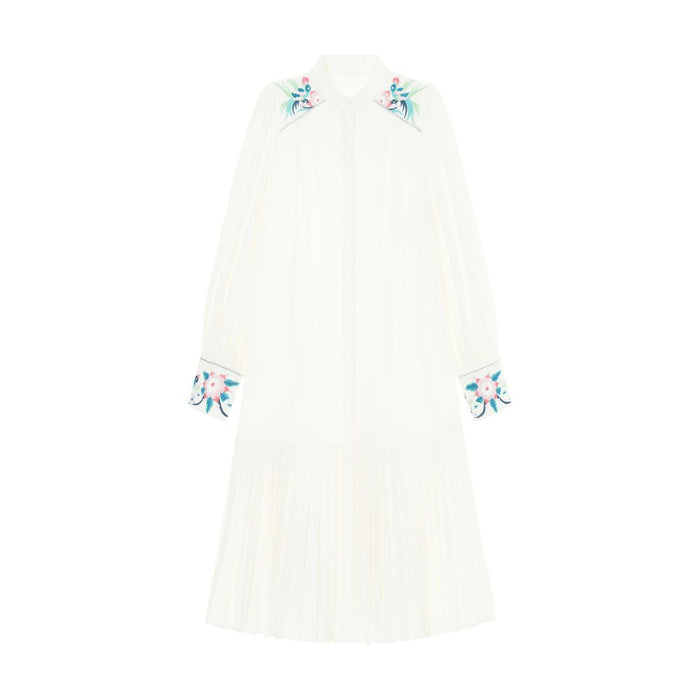 ASAYA5194 – Aurora Pleat Embroidered Dress 🌸💜