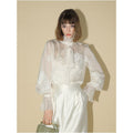 White shirt camisole two piece set / S
