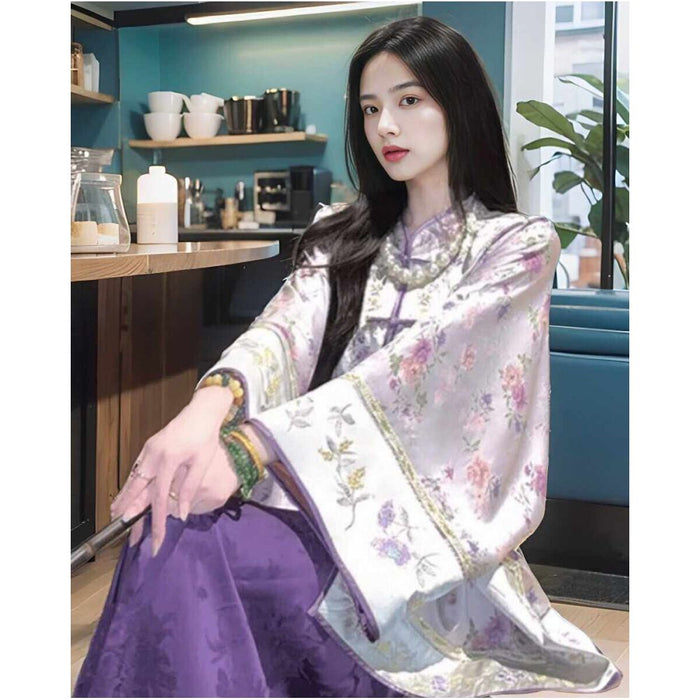 ASAYA5707 – Lavender Silk Cloud Set🌸💜