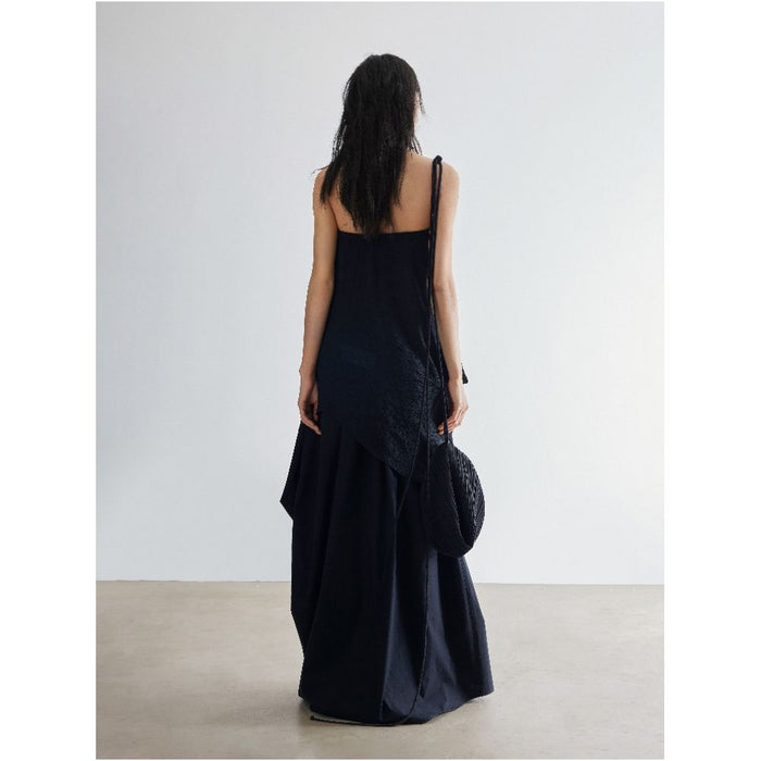 YUELXIANG Designer 2025 Spring Summer New Original Simple Geometric Profile Asymmetric Half Skirt image 3