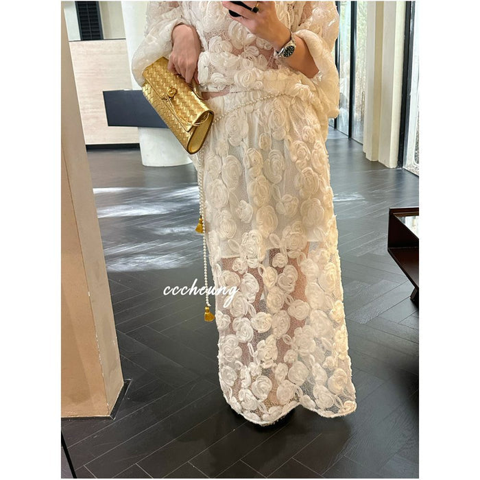 ASAYA6317 – Rosette Lace Elegance Set 🤍🌹