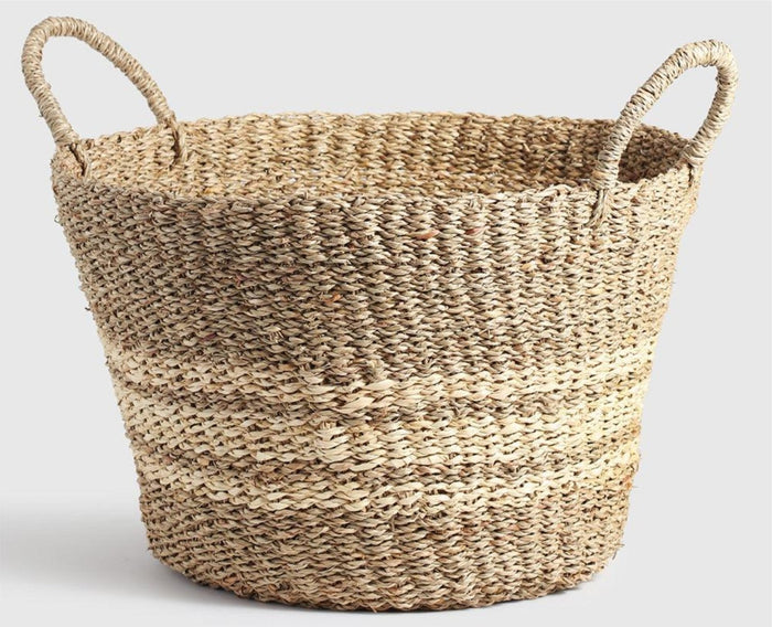 Athena Seagrass Basket Light Brown
