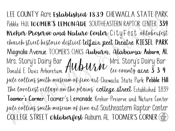 Auburn, AL Tumbler