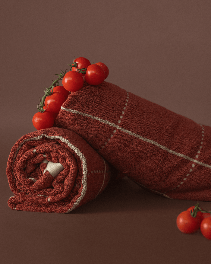 Auburn bamboo cotton bath towel, Sand Society