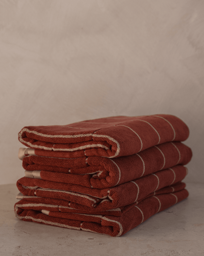 Auburn bamboo cotton bath towel, Sand Society