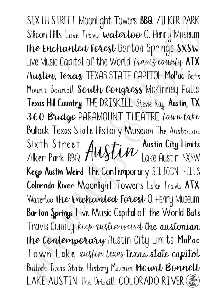 Austin, TX Spiral Notebook