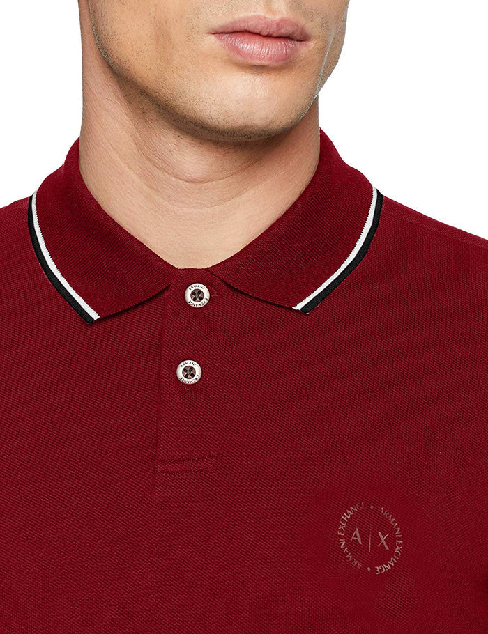 A|X Armani Exchange - Polo de Manga Corta para Hombre